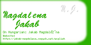 magdalena jakab business card